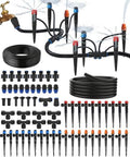 50FT Main Tube 1/2" Drip Irrigation System Kit with 55 Adjustable Nozzles by ELDEROAKI