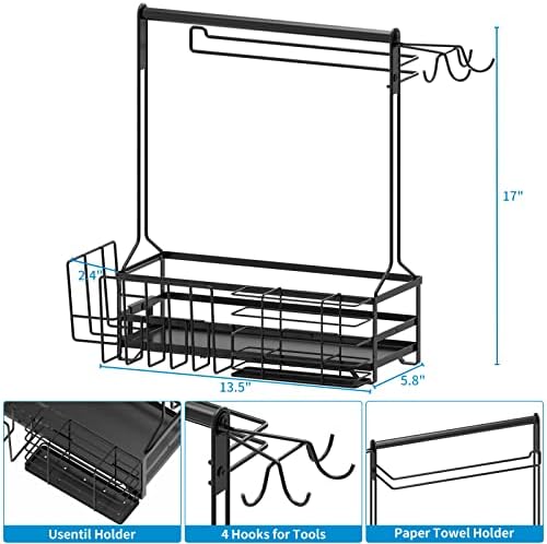 BBQ Caddy,Grill Caddy for Outdoor Grilling with Paper Towel Holder - Image 6