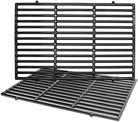 Hongso 7638 Polished Enameled Cast Iron Grill Grates for Weber Spirit 300 by Hongso