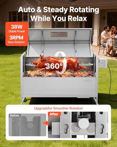 VEVOR Rotisserie Grill, 46" Electric Rotisserie Grill Kit - Image 2