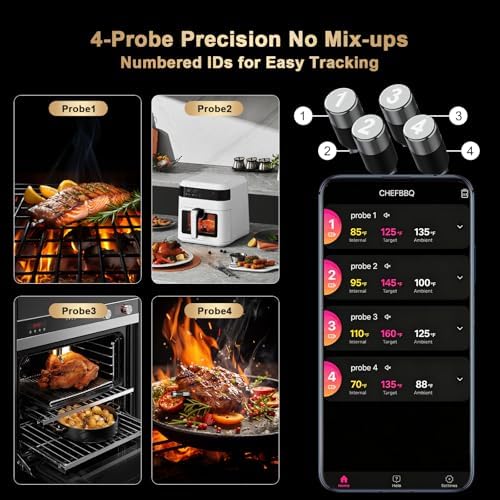 800FT Wireless Meat Thermometer Digital for Grill Smoker BBQ - Image 2