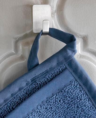 RITZ Terry Potholder & Hot Pad: Unparalleled Heat Resistant, Durable 100% Cotton – Ergonomically Designed for Optimal Grip – Easy-Care Machine Washable – 4-Pack, Dew/Federal - Image 3