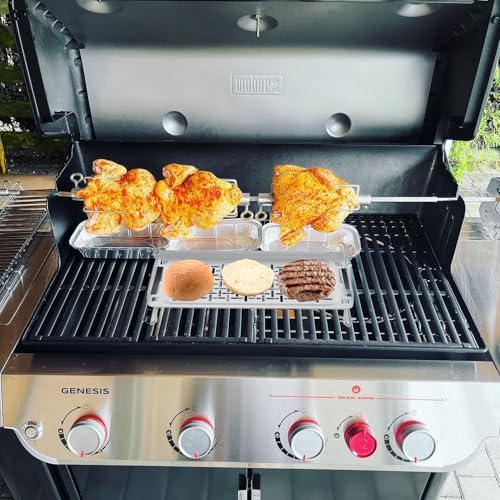 Griddle Warming Rack for Blackstone, Stainless Steel Grill Warming Rack for Weber Genesis Spirit Series Charbroil Gas Grills and Most Tabletop Flat Top - Image 4