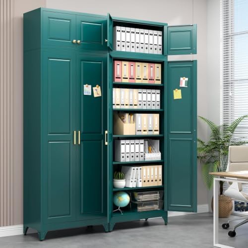 90" Metal Pantry Cabinet,Kitchen Storage Cabinet with Shelves by SteelLifeNeatlyOrganized