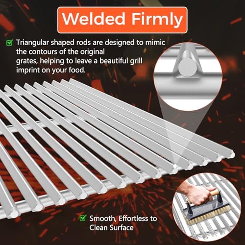9.5MM Thick 19.5" Grill Grates for Weber Genesis 300 Series(2007–2016) - Image 4