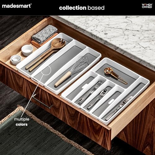 madesmart Classic 3 Compartment Utensil Tray, Granite - Image 3