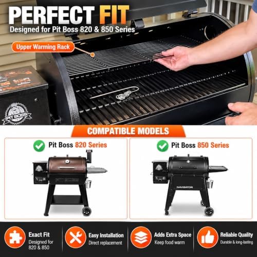 JIN BETTER GRILL PARTS Warming Rack Fit for Pitboss Wood Pellet Grills - Image 3