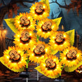 Halloween Decorations Outdoor, 3 Pack Solar Scary Skull Sunflowers Lights,Waterproof Solar Flowers Lights Garden Decor for Halloween Yard Patio Lawn Party Decor by stadeco