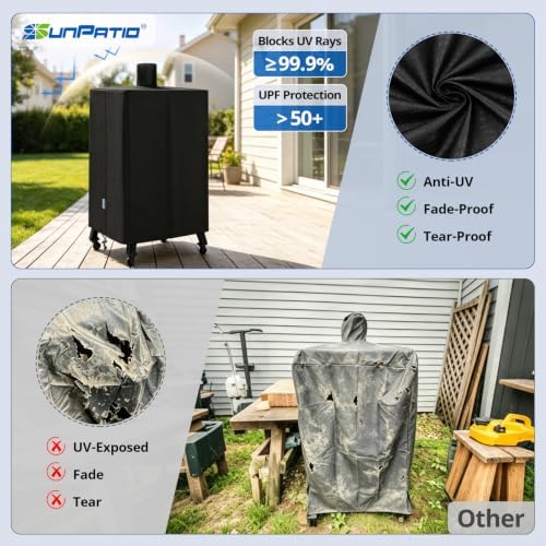 SunPatio 73550 Vertical Smoker Cover for Pit Boss 4/5/7 Series, Waterproof - Image 6