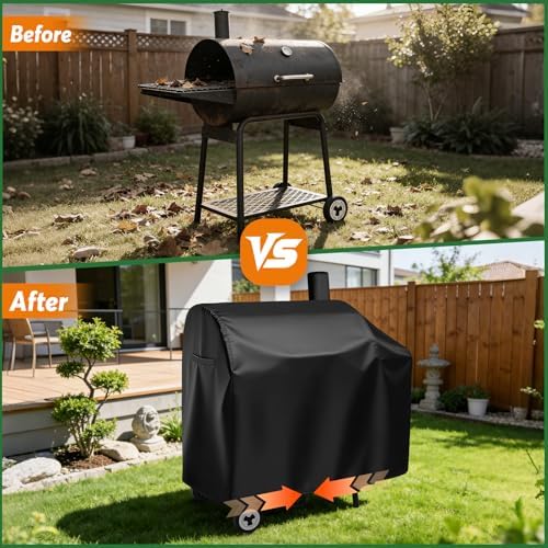Grills Cover 44" for Royal Gourmet CC1830 30 Barrel Charcoal Grill - Image 6