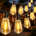Outdoor String Lights,120FT 60+2 ST38 Shatterproof Vintage Edison LED Bulbs by Outdoorlights