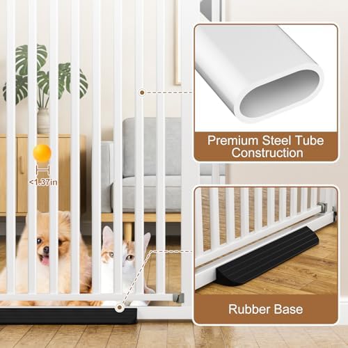 71" Extra Tall Pet Gate, 30-41" Wide Auto Close Tall Dog Gate - Image 3