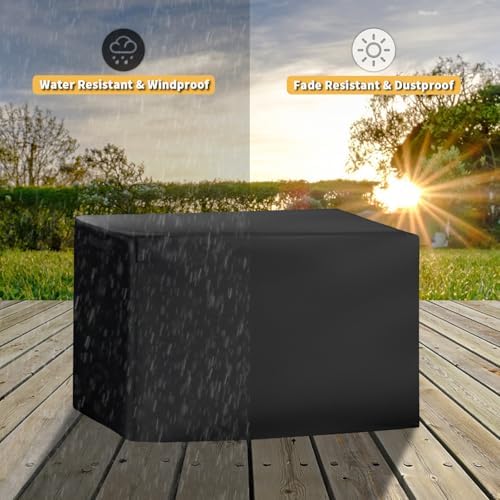 Grill Cover for Nexgrill 1-Burner Portable Propane Gas Grill 820-BC002, Heavy-Duty 600D Tabletop BBQ Cover for Country Smokers Pellet Grill GS150PPG - Image 5