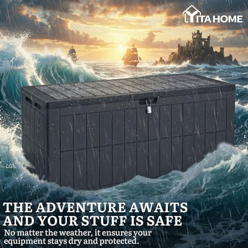 YITAHOME 134 Gallon Large Deck Box - Image 5