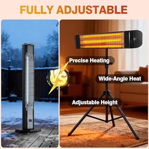 Paraheeter Outdoor Electric Infrared Patio Heater, 1500W - Image 4