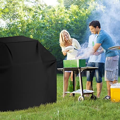 Grill Cover 600D Heavy Duty, Universal Fit Waterproof BBQ Grill Protector with Adjustable Straps, Weatherproof Outdoor Oven Cover for All Seasons - Image 6