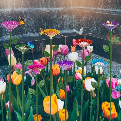 8 Pack Bee Watering Station, Bee Bath for Garden Outdoor Yard Decor - Image 3