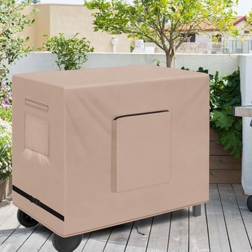 Kovshuiwe Outdoor Dining Cart Cover - Heavy Duty Waterproof Cover for Royal Gourmet Cart Flattop Worktable PC3401S & PC3401B, Compatible with 52 inch Outdoor Utility Cart-52 x 22 x 36 Inch, Khaki - Image 6