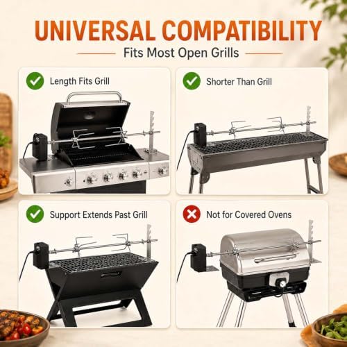 Rotisserie Grill Kit for Nexgrill 720-1094B - Image 7