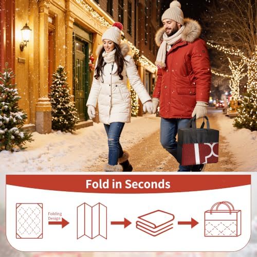 GENIMO Outdoor Rug, Waterproof Plastic Rugs for Patio, 6'x9' Red White - Image 7