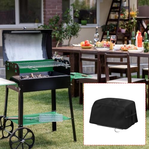 Small Grill Cover, 420D Oxford Fabric BBQ Cover with Handle Strap and Drawstring, Portable Outdoor Grill Protective for Camping Patio Balcony and Garage Storage - Image 4