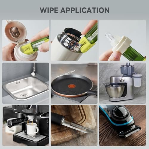 3 in 1 Cup Lid Gap Cleaning Brush Set, Multifunctional Bottle Cleaning Brush, Silicone Cup Lid Gap Cleaner, Home Kitchen Crevice Cleaning Tools (Multicolored-3PCS) - Image 6