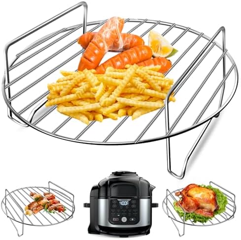 GWY Air Fryer Accessories for Ninja Foodi 6.5QT FD302 Air Fryer Pressure Cooker, 9.2'' Round Air Fryer Replacement Parts for Ninja Foodi 5QT FD101 6.5QT OS301 Instant Pot Pro Duo 8 QT Air Fryer by GWY