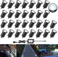 RNEHON Recessed LED Deck Lights Kits with Protecting Shell, Φ1.18in Cool White Low Voltage 12V IP67 Waterproof Outdoor Landscape Lighting for Yard Stair Step Patio Floor Kitchen Decoration (30Pack) by MRNEHON