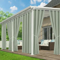 Patio Curtains Outdoor Waterproof, 6-Panels, Privacy Drapes by RichSets