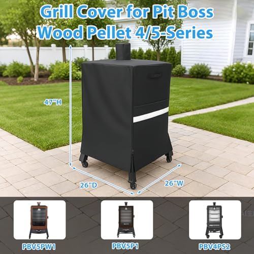Utheer Smoker Cover for Pit Boss Vertical Smoker, 600D Waterproof - Image 2