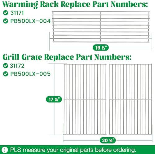 Warming Rack for Pit Boss Lexington Grill Cooking Grates Upper Grid Pitboss 500 540 Series Wood Pellet Smoker Replacement Parts Stainless Steel Grilling BBQ Accessory - Image 4