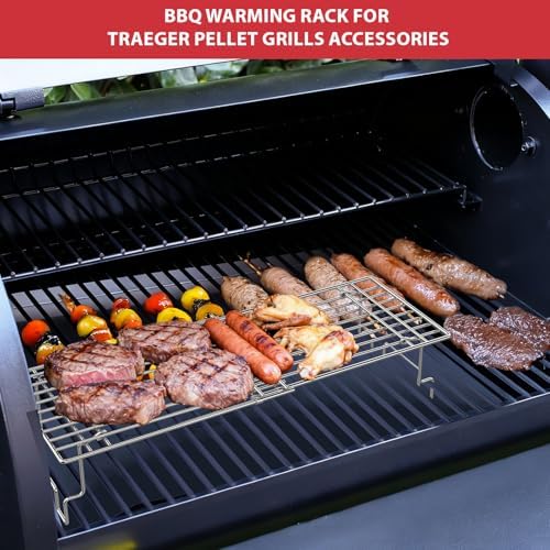 Universal Griddle Warming Rack for Pit Boss Traeger Wood Pellet Smoker Grill, Adjustable Warming Rack for Weber Blackstone and More Tabletop Flat Rack - Image 6