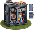 VEVOR Folding Camping Storage Cabinet, Outdoor Portable Lightweight Table by VEVOR