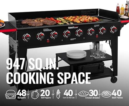 GB8003 Large Event 8-Burner Gas Grill Black - Image 4