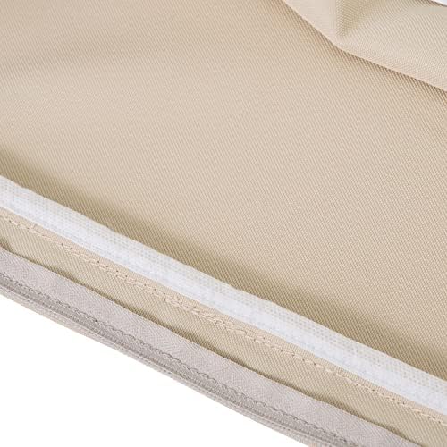 Classic Accessories Montlake Water-Resistant 23 x 22 x 4 Inch Outdoor Back Cushion Slip Cover, Patio Furniture Cushion Cover, Antique Beige, Patio Furniture Cushion Covers - Image 6