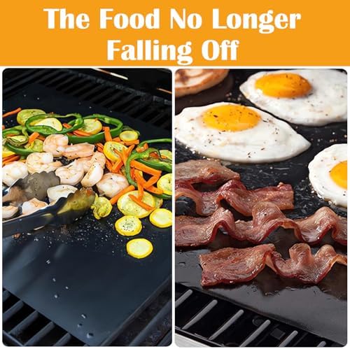 Dailyart Grill Mats for Outdoor Grill, Grill Mat Non Stick Set of 5 - Image 4
