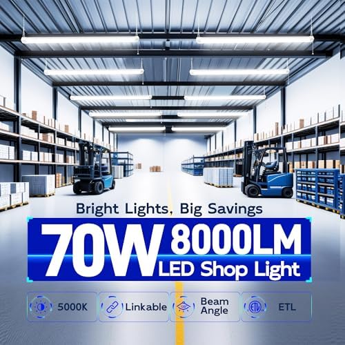 hykolity 4FT 70W LED Shop Light Linkable, 8000lm(300w Equivalent) - Image 2