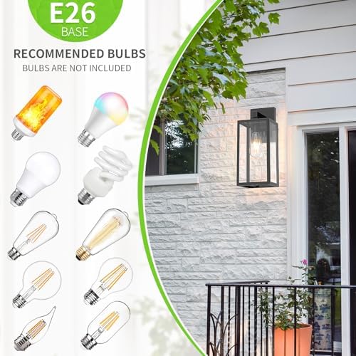 MAXvolador Outdoor Wall Light Fixtures, Exterior Waterproof Wall Lanterns - Image 3