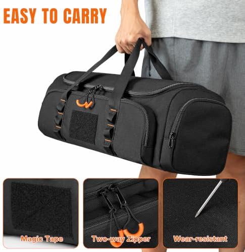 HODRANT Camp Grill Tool Storage Bag, Portable BBQ Utensil Case with Divider - Image 6