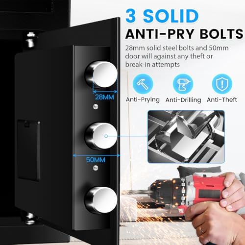 2.6 Cub Drop Safe for Business, Anti-theft Quick Place Safe with Drop Slot - Image 4