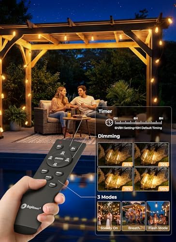 Brightown 108FT Solar String Lights Outdoor Waterproof, Last 30+Hrs Runtime - Image 5
