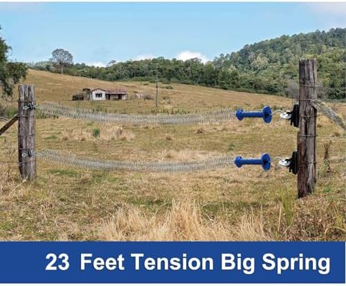 5 Pack Electric Fence Gate Big Tension Spring Extended up to 23 feet for Electric Fence Gate Livestock Fence Agricultural Fencing and Pasture - Image 3