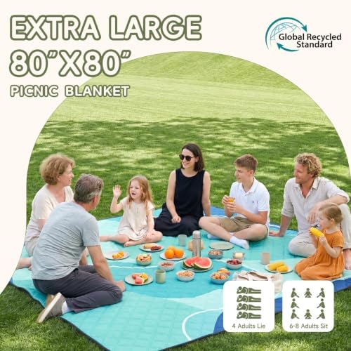 Genovega Waterproof Beach Blanket Picnic Outdoor Mat Rug Oversized Women Mexico Vacation Trip Hawaii Gift Costa Rica Must Have Resort Rio de Janeiro Bahamas Punta Cana Essential Waikiki Palm Spring - Image 2