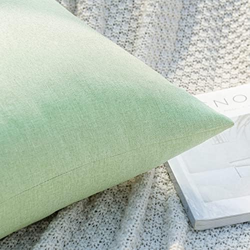 MIULEE Decorative Outdoor Pillow Covers Waterproof 18x18 Sage Green - Image 2