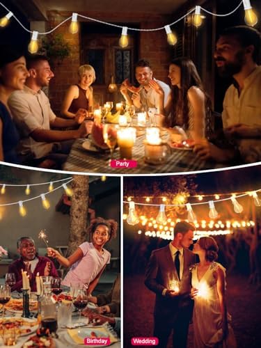 Outdoor String Lights White 300FT Waterproof Lights for Patio Wedding Porch - Image 2
