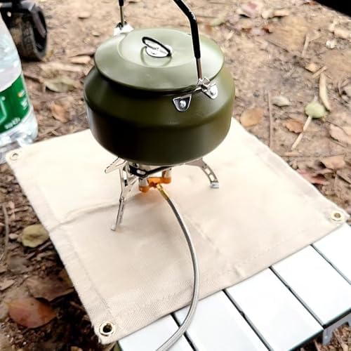 Fire Pit Mat 20" x20" Fireproof Wood Stove Under Grill Mat with Solo Stove for Outdoor Wooden Deck BBQ Lawn - Image 2