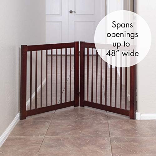 Primetime Petz 33237-E6 Extension Kit for 360 Configurable Walk Through Folding Pet Gate ,Walnut,24" - Image 3