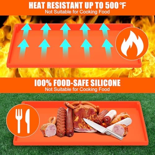 Silicone Griddle Mat Cover for Blackstone - 28XL Inch True All-Encompassing Coverage Heavy Duty Food Grade Grill Buddy Mat, All Season Cooking Surface Protective Cover - Image 5