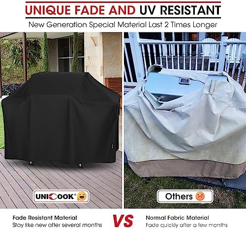 Unicook Grill Cover Heavy Duty Waterproof, UV Resistant BBQ Cover, 63 Inch - Image 2
