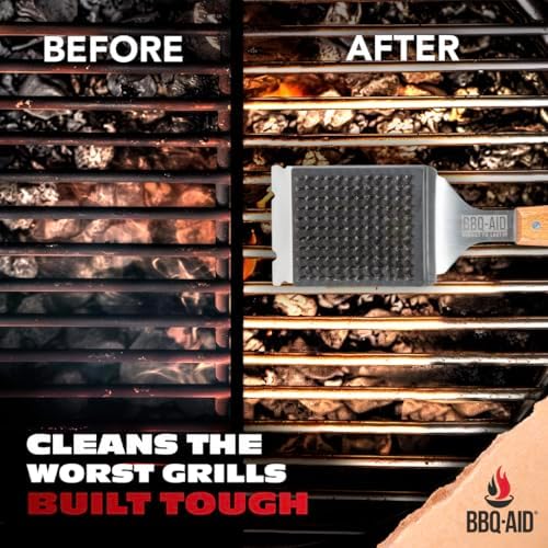 BBQ-AID Wire Grill Brush Replacement Heads, 2-Pack Cleaning Bristles - Image 4